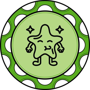 Tebrikler Yıldız Yenilikçi Düz Ürün Tasarım Sembolü