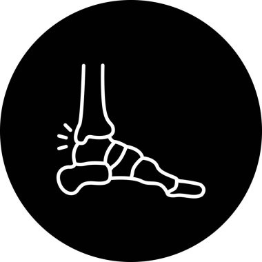 Ayak Kemikleri Zarif Dijital Tasarım Sembolü