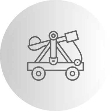 Mancınık Minimum Düz Kullanıcı Deneyimi Sembolü