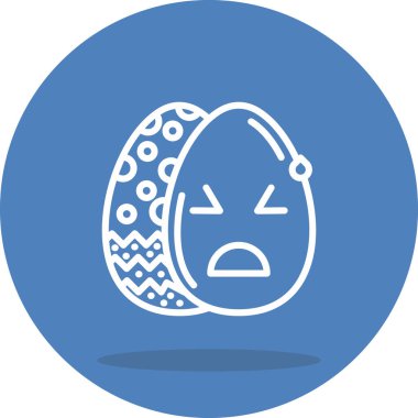 Paskalya Üzüntüsü Rahatlatılmış Yumurta Yaratıcı Eşsiz Markalaştırıcı Elementi