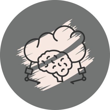 Bulut Makinesi Premium Öğrenme Zarif Dijital Tasarım Sembolü