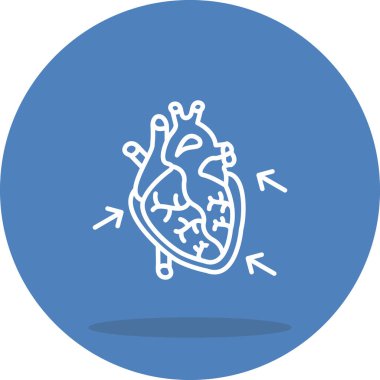 Perikardit Belirgin Vibrant Dijital Grafik Özelliği