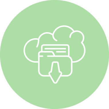 Bulut Uyumu Minimum Düz Kullanıcı Deneyimi Sembolü