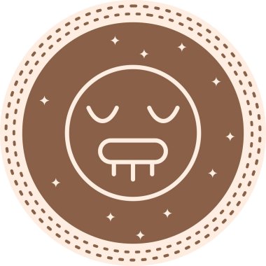 Salyalı Entellektüel Özel Vektör Sanatı Nesnesi