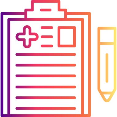 Tıbbi Tarih Zarif Dijital Tasarım Sembolü