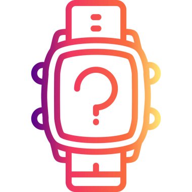 Akıllı Saat Sorusu Ayrı Modern Dijital Tasarım Elemanı