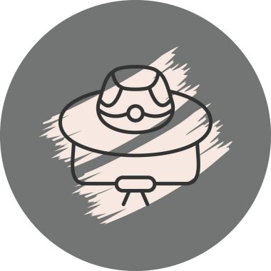 Şapka Yüksek Çözünürlüklü Düz Tasarım Sembolü