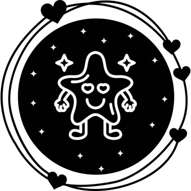 Smiley Star Dinamik Modern Yaratıcı Vektör Varlığı