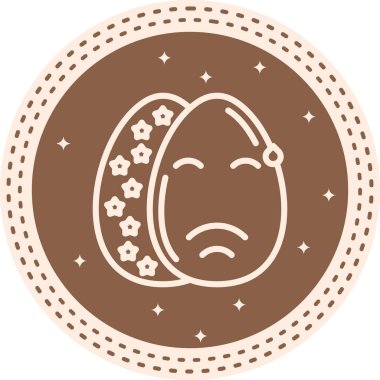 Paskalya Utandırılmış Yumurta Ayrı Dijital Grafik Özelliği