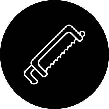 Hacksaw Modern Dengeli Marka Vektörü Sembolü