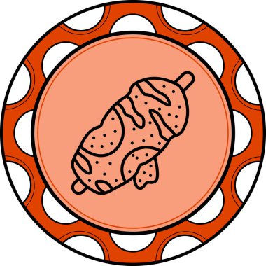 Doner Kebabı Zarif Modern Sanat Düzenlemesi