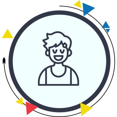 Rahatlamış Çocuk Yüksek Çözünürlüklü Dinamik Tasarım Düzeni