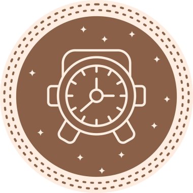 Alarm Saati Dinamik Sofistike Düz Sanat Düzeni