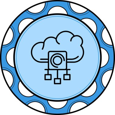 Bulut Eşzamanlaması Özel Vektör Tasarımı Varlığı