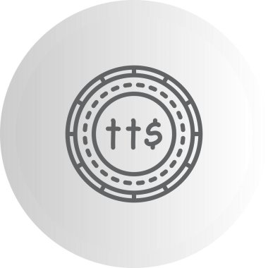 Coin symbol representing currency value