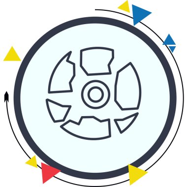 Kırık Tabak Yaratıcı Eşsiz Markalaştırma Vektörü Elemanı