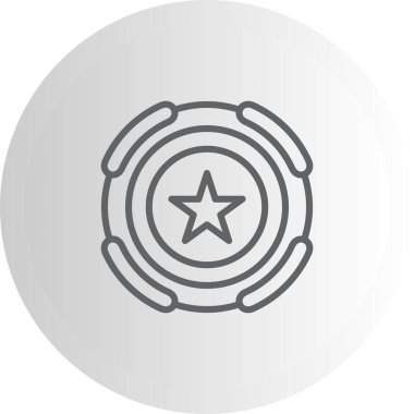 Yıldız Eşsiz Düz Dijital Tasarım Nesnesi