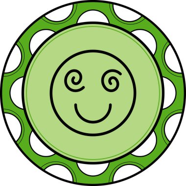 Hipnotize edilmiş Stil Düz Kullanıcı Arayüzü Özelliği