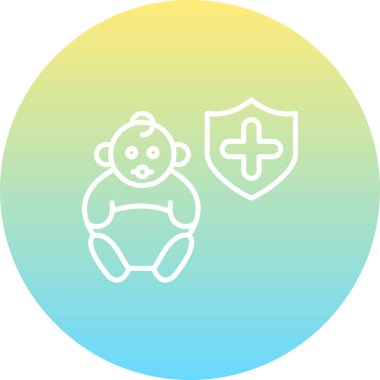 Sağlık Sigortası Bebek Stili Yenilemeli Yaratıcı Tasarım Elemanı