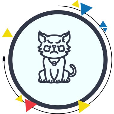 Buharlı Kedi Dinamik Sofistike Düz Sanat Düzeni