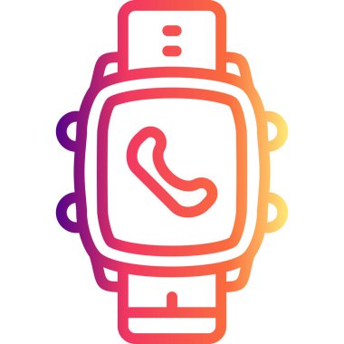 Akıllı Saat Telefon Modern Dijital Sanat Özelliği