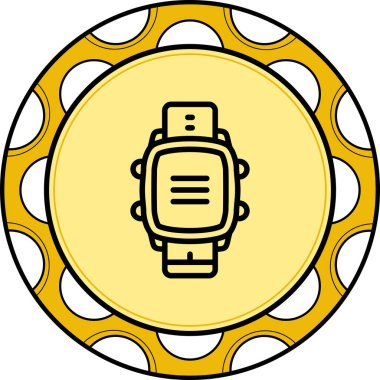 Akıllı Saat Menüsü Eşsiz Web Grafiksel Resimlemesi