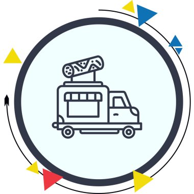Shawarma Truck Yaratıcı Eşsiz Ürün Tasarım Elemanı