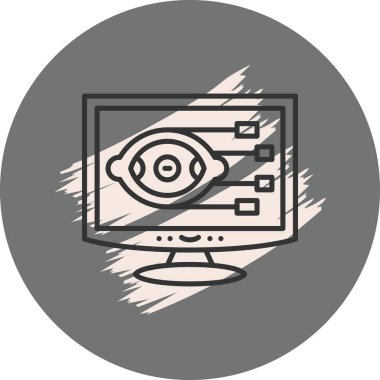 Bilgisayar Görüşü Rafine Edilmiş Zarif Vektör Sanatı Nesnesi