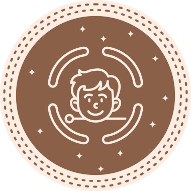 Yüz Tanıma Yaratıcı Minimum Vektör Sanatı Özelliği