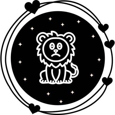 Kızartılmış Aslan Yüksek Kaliteli Modern Vektör Elementi