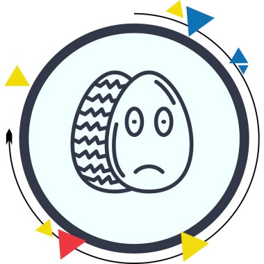 Paskalya Kızartılmış Yumurta Stili Düz Kullanıcı Arayüzü Özelliği