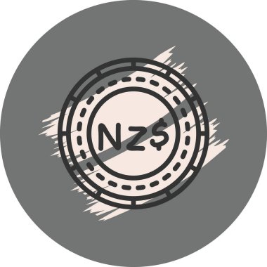 Niue Para Yaratıcı Fonksiyonel Web Grafik Sembolü