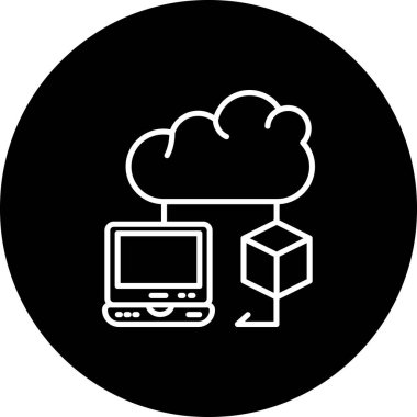 Bulut VM Yenilikçi Düz Ürün Tasarım Sembolü