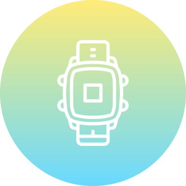 Akıllı Saat Şık Dijital Tasarım Sembolünü Durdur