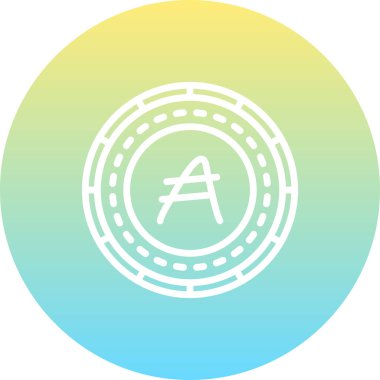 Arjantin Pezosu Rafineli Temiz Dijital Grafik Düzenlemesi