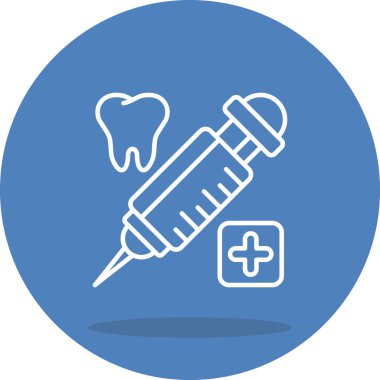 Diş Şırıngası Biçimli Düz Kullanıcı Arayüzü Özelliği