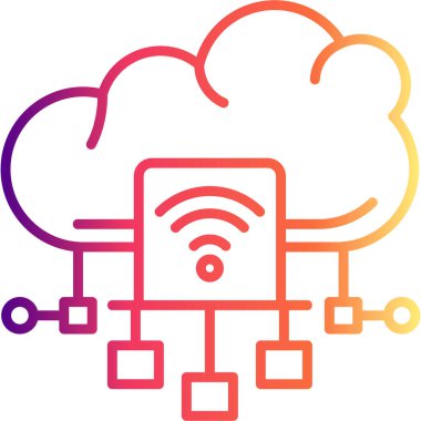 Bulut Veri Akımı Premium Dengeli Ürün Tasarımı Nesnesi