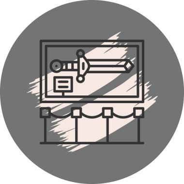 Kılıç Yüksek Kaliteli Modern Vektör Elementi