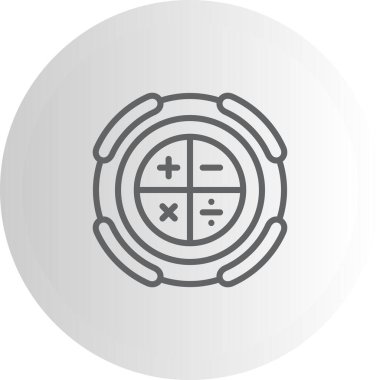 Hesaplayıcı Modern Dengeli Markalaştırma Vektörü Sembolü