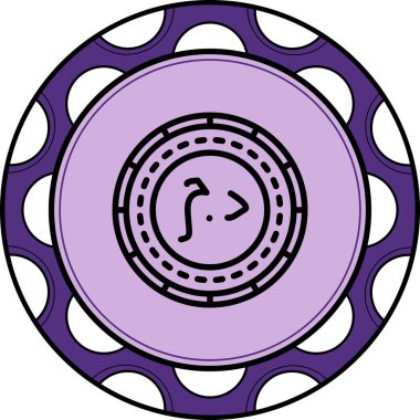 Sahra Arap Sikkesi Motifli Markalaştırma Vektörü Özelliği