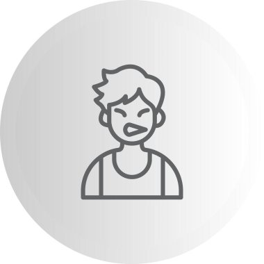 Surat asan Çocuk Yaratıcı Minimum Vektör Sanatı