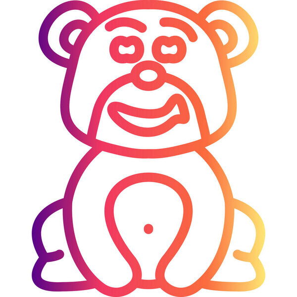 Улыбающийся медведь Premium пользовательский дизайн продукта
