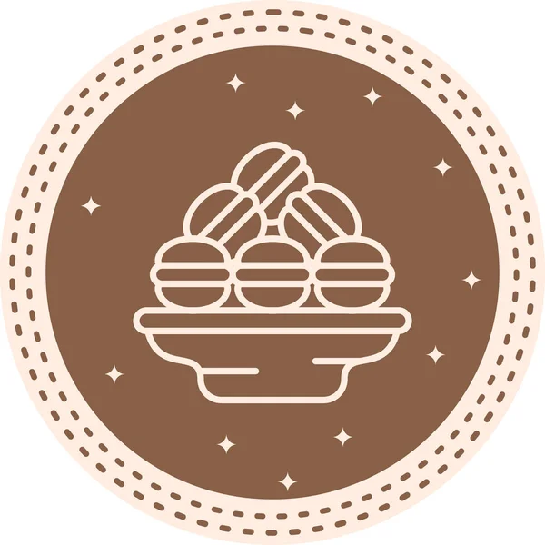 Macaron Eşsiz Düz Dijital Tasarım Nesnesi