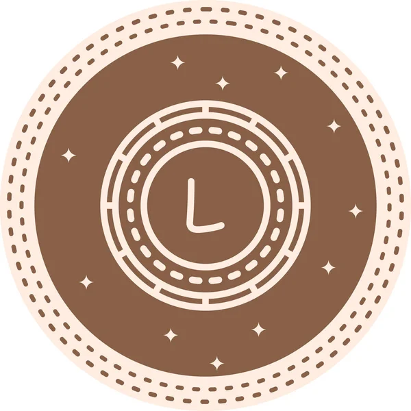 Circular logo design with letter l