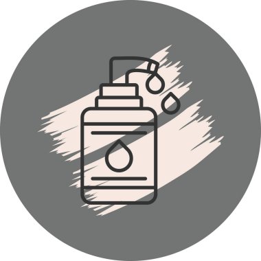 Yüz Temizleyici Asgari Düz Vektör İllüstrasyonu