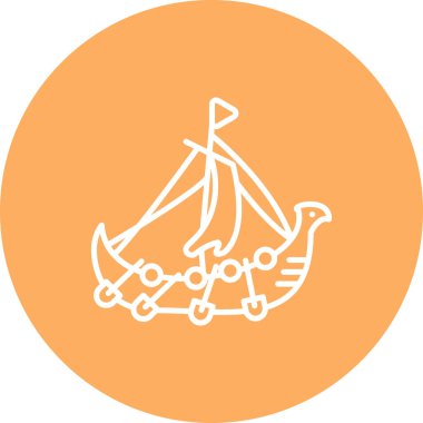 Viking Gemisi Dengeli Yenilikçi Ürün Grafik Elementi