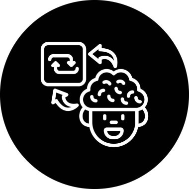 Gelişmiş Beyin Tekrarlı İşlevsel Web Arayüzü Sembolü