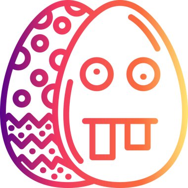 Paskalya Çirkin Yumurta Zarif Dengeli Düz Sanat Özelliği