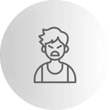 Azimli Çocuk Zarif Dijital Tasarım Sembolü