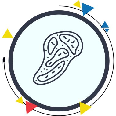 Biftek Ayırt Modern Temiz Sanat Özelliği